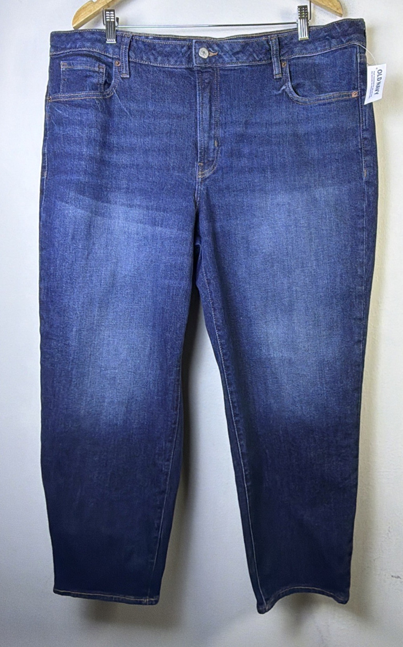Old Navy Jeans Women's plus 20 Denim Mid Rise OG Straight classic casual NWT